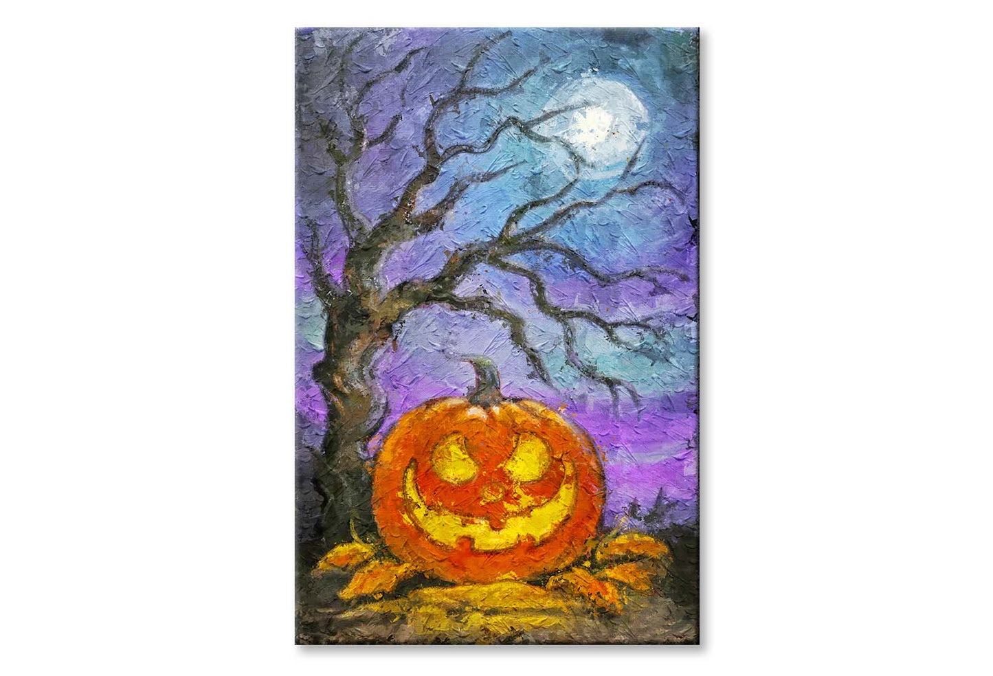 Halloween Spooky Night. Jack O Lantern Pumpkin Wall Art Limited Edition High Quality Print