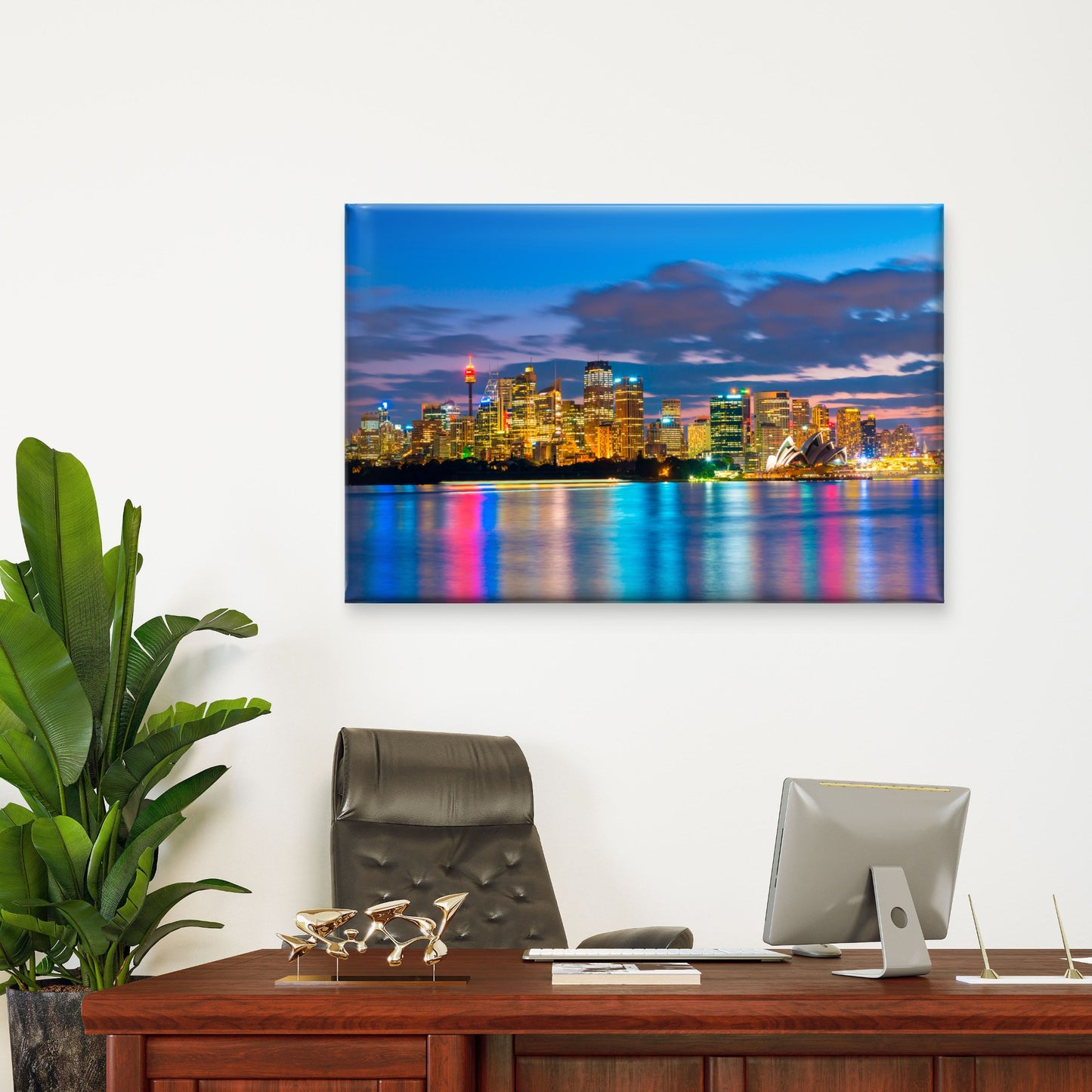 Sydney Opera House Night Skyline Wall Art Decor 100% Australian Made