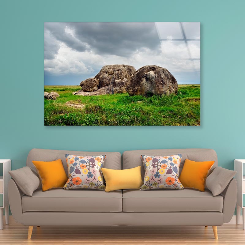 National Park Scenery with Rocks Africa Acrylic Glass Print Tempered Glass Wall Art 100% Made in Australia Ready to Hang