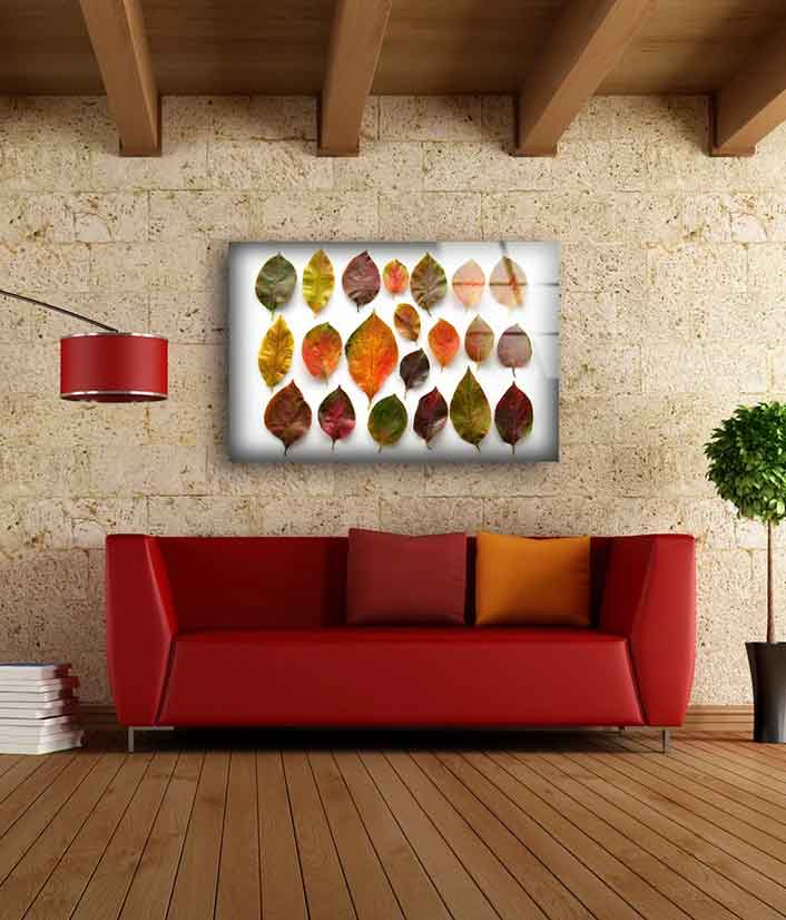 Colorful Leaves View UV Direct Aluminum Print Australian Made Quality