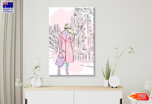 Lady With Elegant Fashion Store Wall Art Limited Edition High Quality Print