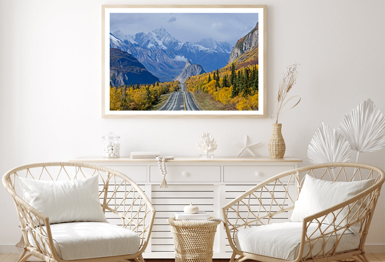 A Road Winding through a Mountainous Home Decor Premium Quality Poster Print Choose Your Sizes