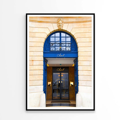 Luxury Blue Colored Fashion Store Design Home Decor Premium Quality Poster Print Choose Your Sizes