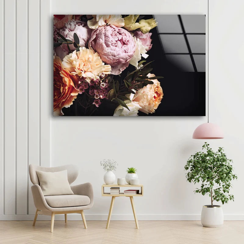 Colorful Flowers UV Direct Aluminum Print Australian Made Quality