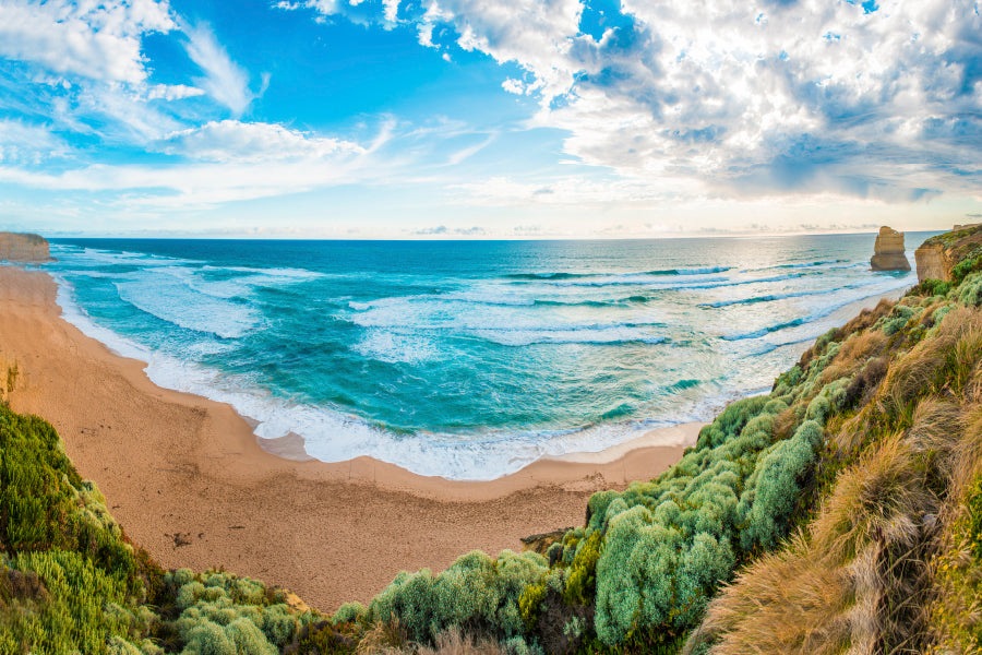 Panorama The Great Ocean Road, Victoria, Australia Acrylic Glass Print Tempered Glass Wall Art 100% Made in Australia Ready to Hang