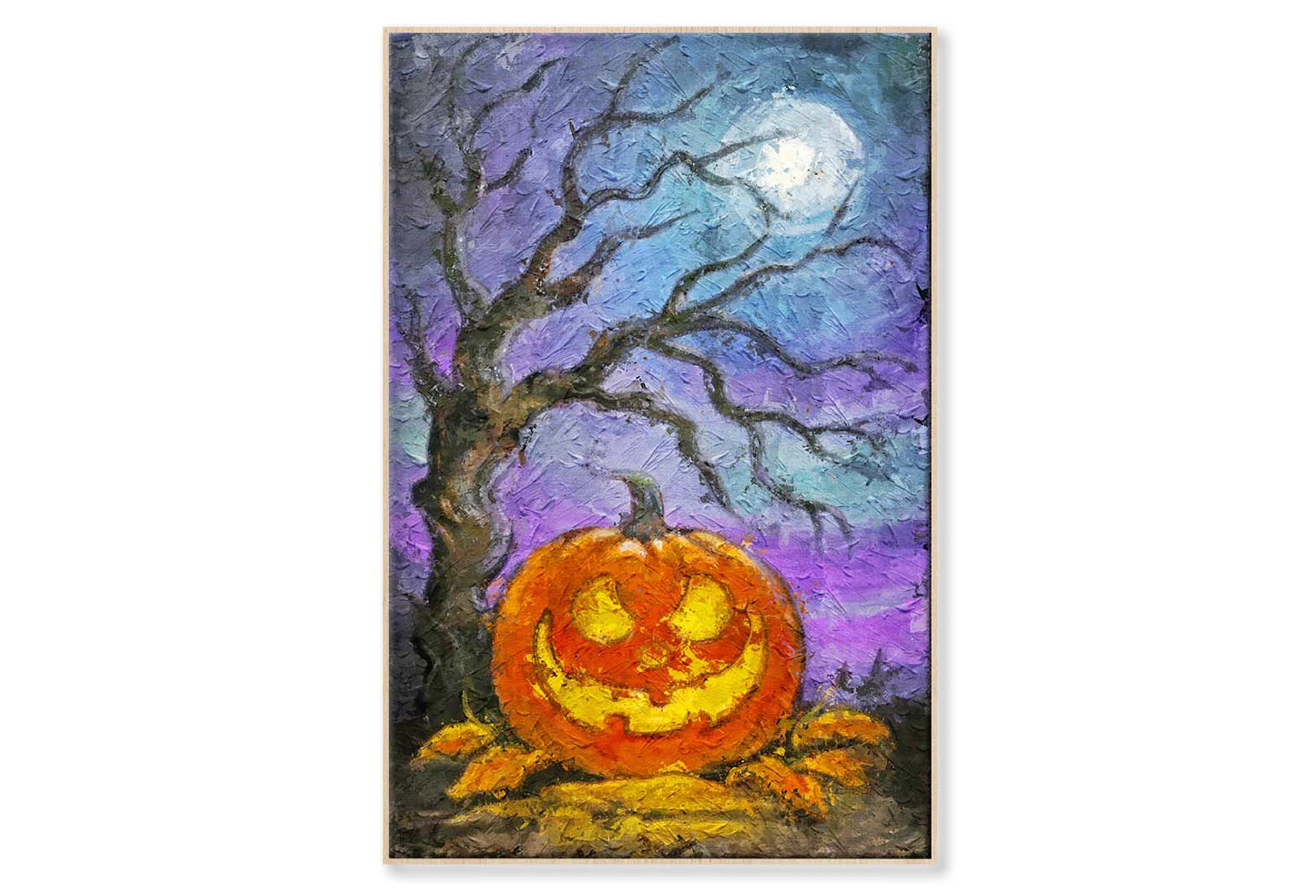 Halloween Spooky Night. Jack O Lantern Pumpkin Wall Art Limited Edition High Quality Print