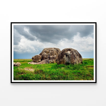 National Park Scenery with Rocks Home Decor Premium Quality Poster Print Choose Your Sizes