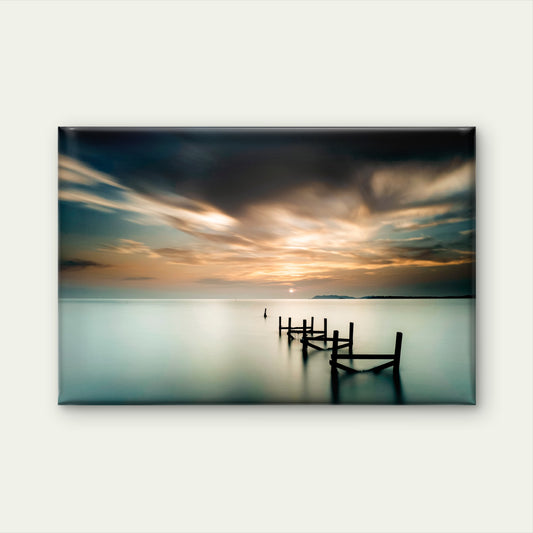 Minimalist Ocean Sunset Seascape Wall Art Decor 100% Australian Made