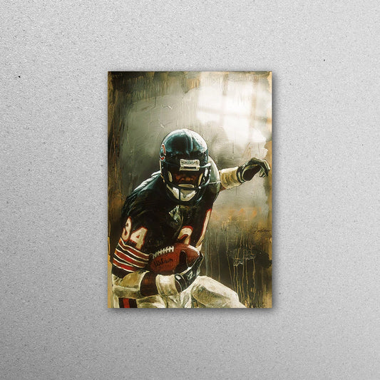 Walter Payton Sport Acrylic Glass Print Tempered Glass Wall Art 100% Made in Australia Ready to Hang