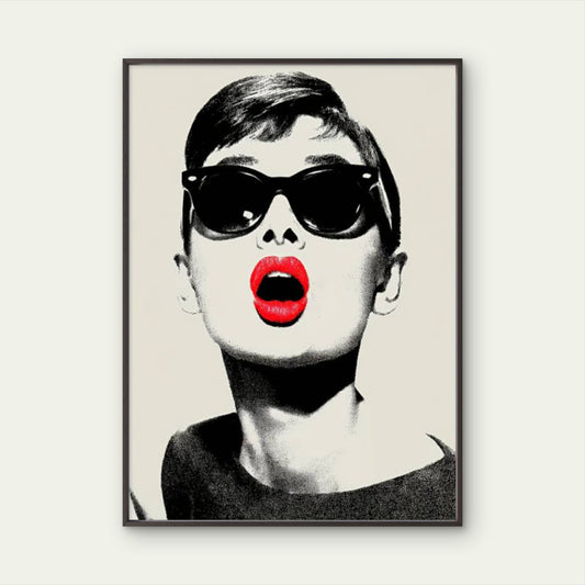 Red Lips Iconic Woman modern Art Fashion Home Decor Premium Quality Poster Print Choose Your Sizes