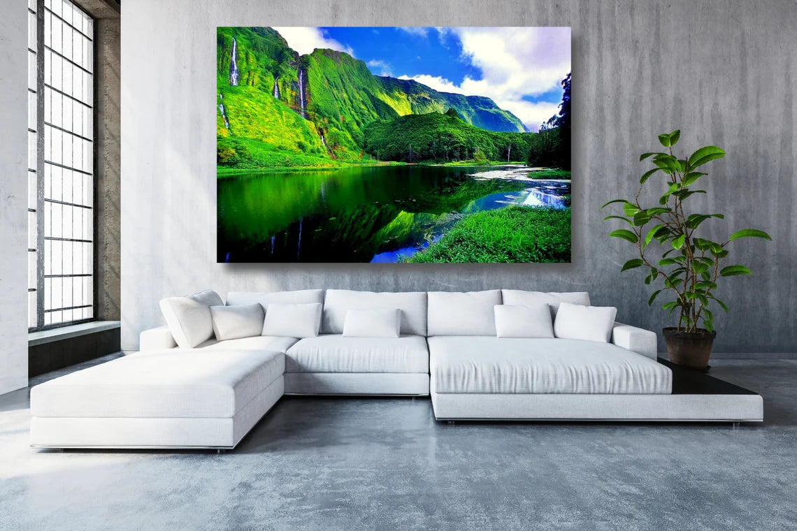 Azores Portugal Acrylic Glass Print Tempered Glass Wall Art 100% Made in Australia Ready to Hang