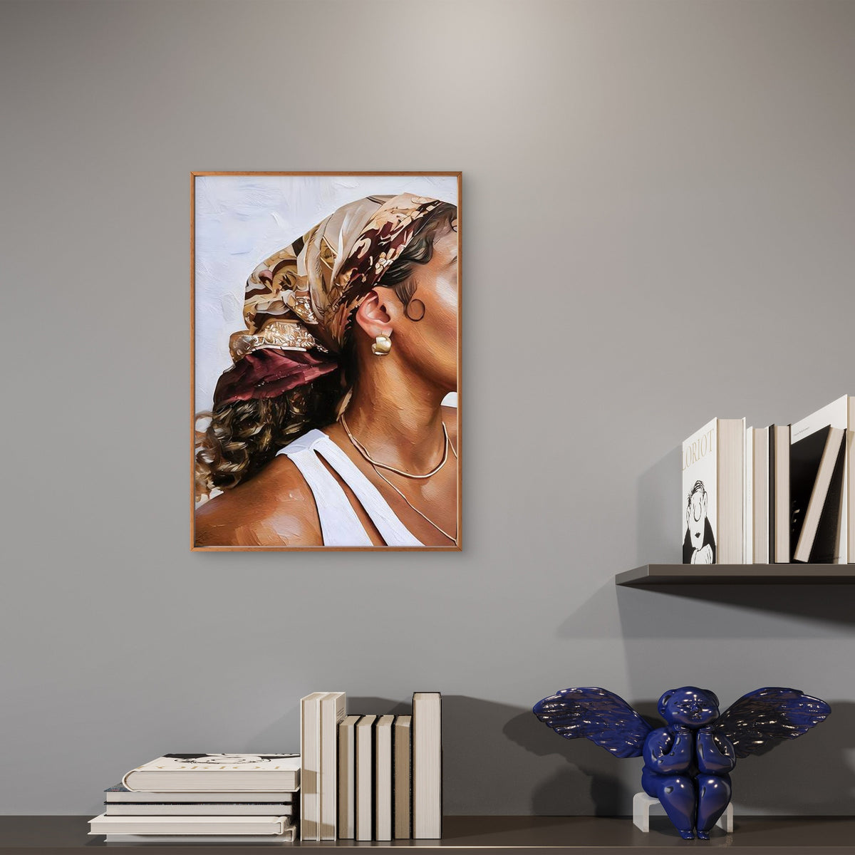 Modern Boho African Woman Painting Fashion Home Decor Premium Quality Poster Print Choose Your Sizes