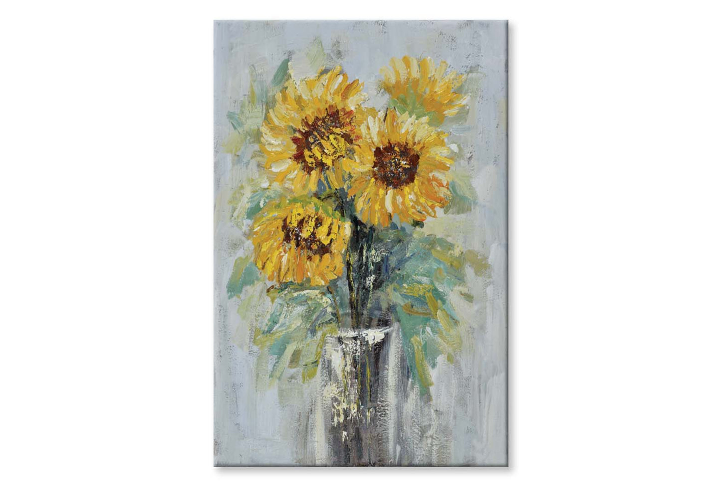 Abstract Sunflower Vase Wall Art Limited Edition High Quality Print