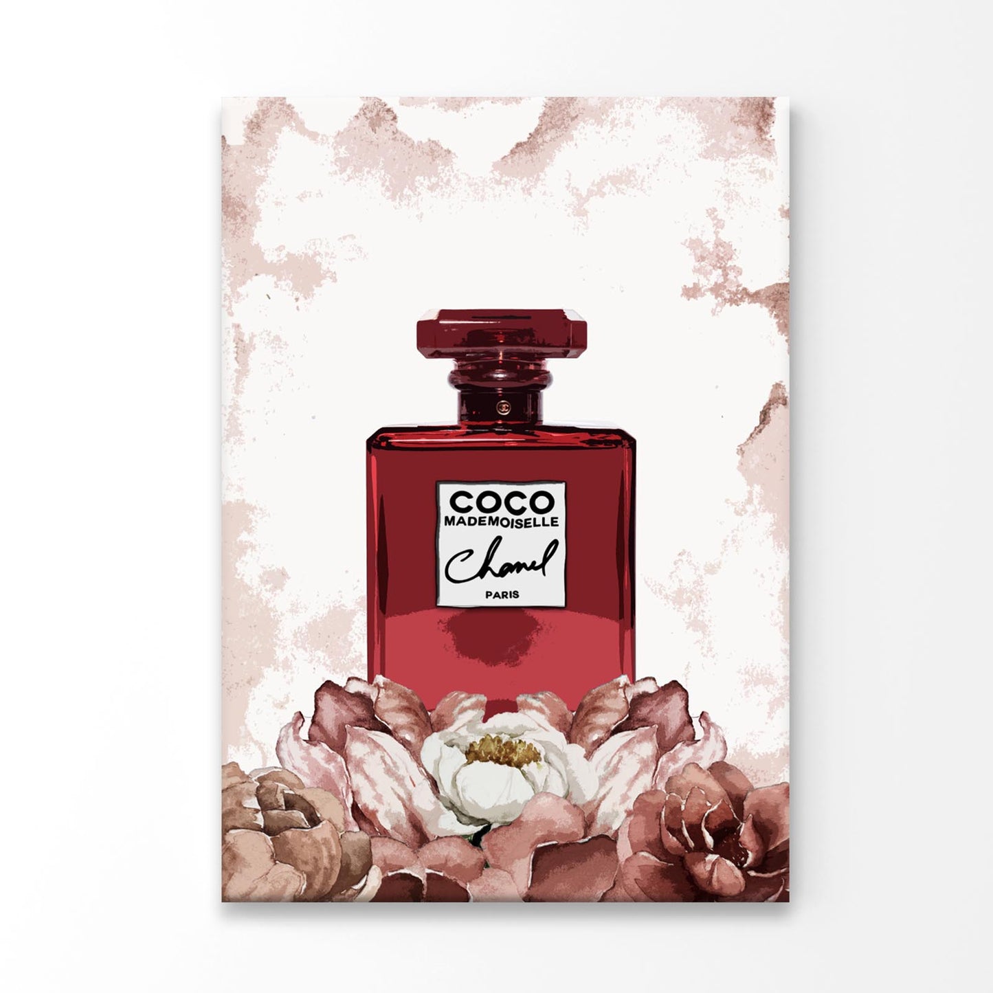 Flower Red Perfume Print 100% Australian Made
