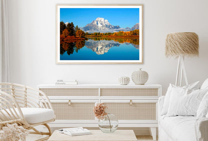 Mountain Is Reflected in A Lake Home Decor Premium Quality Poster Print Choose Your Sizes