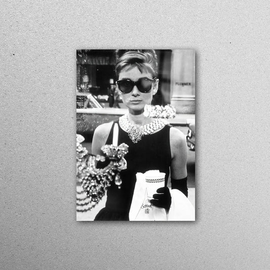 Audrey Hepburn Style Acrylic Glass Print Tempered Glass Wall Art 100% Made in Australia Ready to Hang