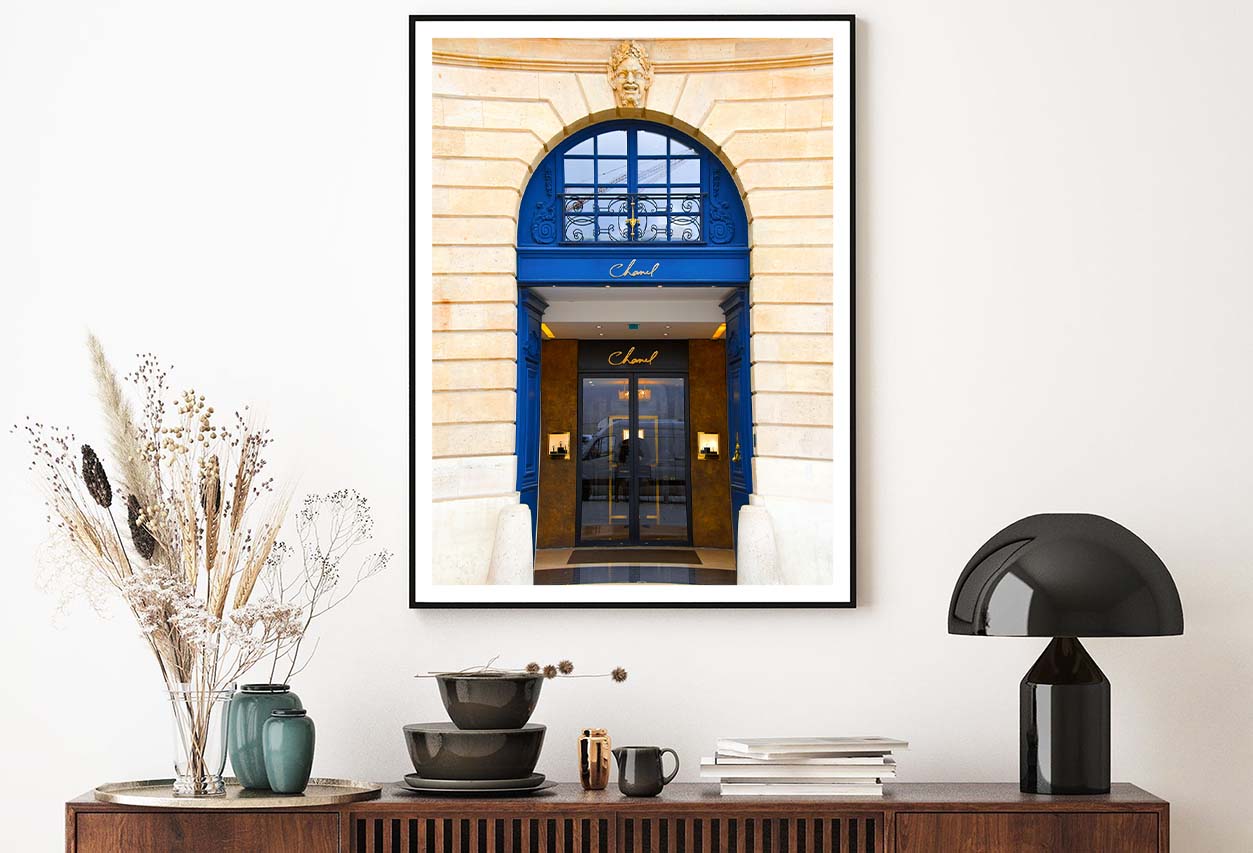 Luxury Blue Colored Fashion Store Design Home Decor Premium Quality Poster Print Choose Your Sizes