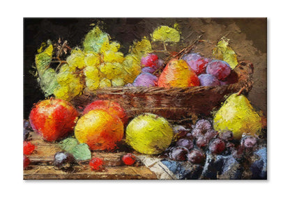 Apple, Grapes, Pears and Plums Wall Art Limited Edition High Quality Print