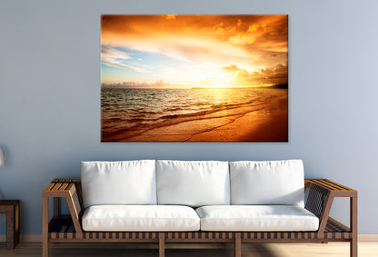 Sunrise and Atlantic Ocean  Wall Art Decor 100% Australian Made