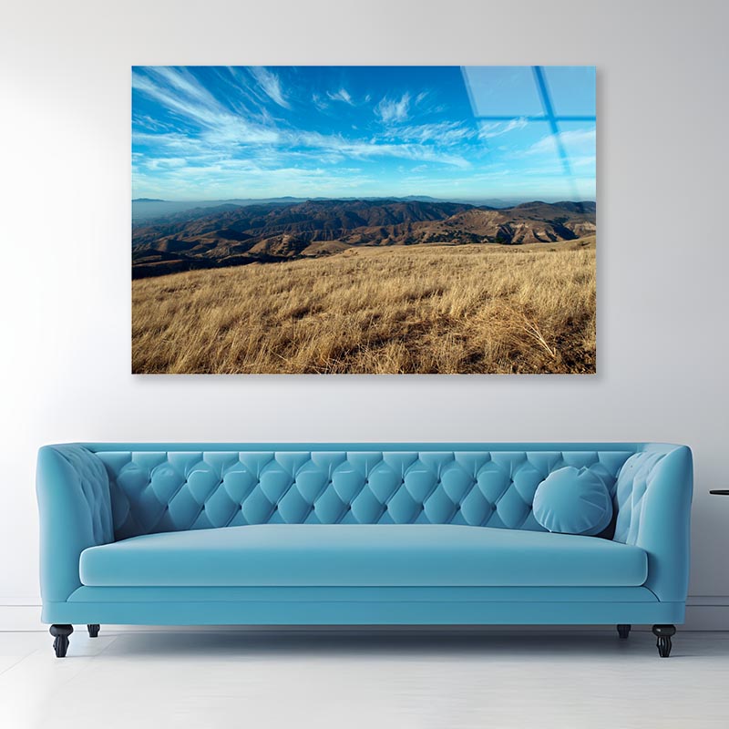 Oat Mountain View Chatsworth California Acrylic Glass Print Tempered Glass Wall Art 100% Made in Australia Ready to Hang