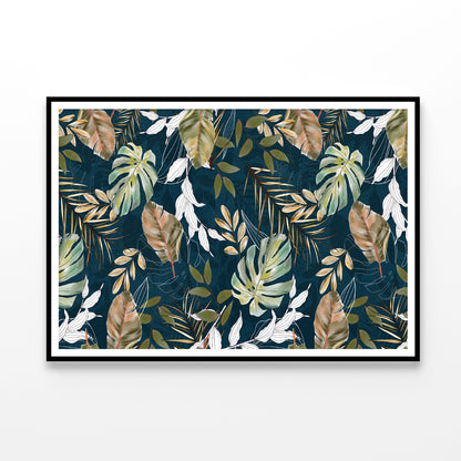 Beautiful Pattern of Tropical Leaves Home Decor Premium Quality Poster Print Choose Your Sizes