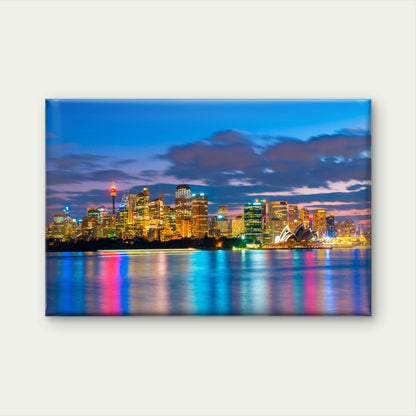 Sydney Opera House Night Skyline Wall Art Decor 100% Australian Made