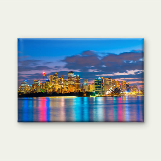 Sydney Opera House Night Skyline Wall Art Decor 100% Australian Made