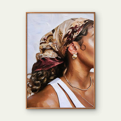 Modern Boho African Woman Painting Fashion Home Decor Premium Quality Poster Print Choose Your Sizes