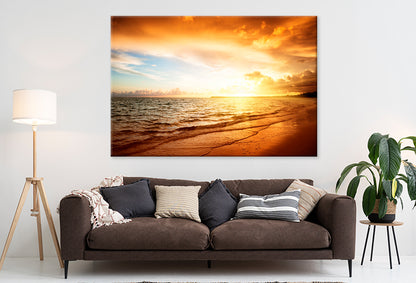 Sunrise and Atlantic Ocean  Wall Art Decor 100% Australian Made