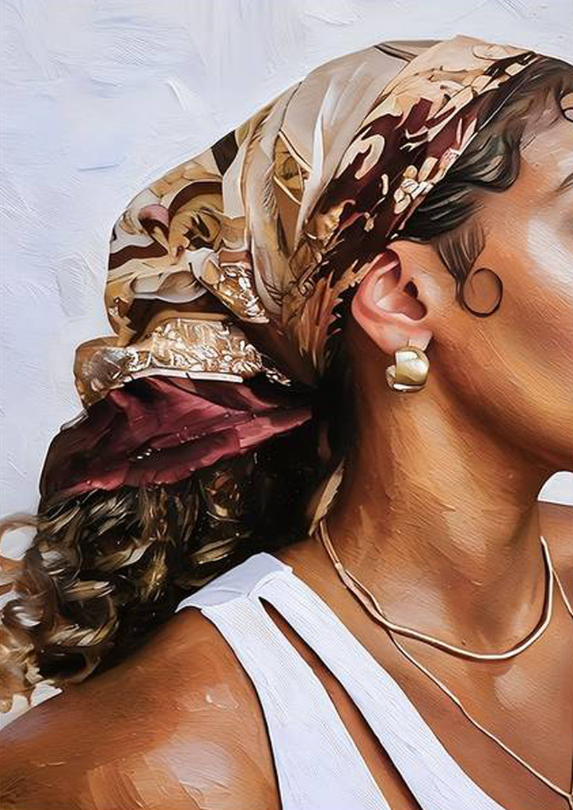 Modern Boho African Woman Painting Fashion Home Decor Premium Quality Poster Print Choose Your Sizes