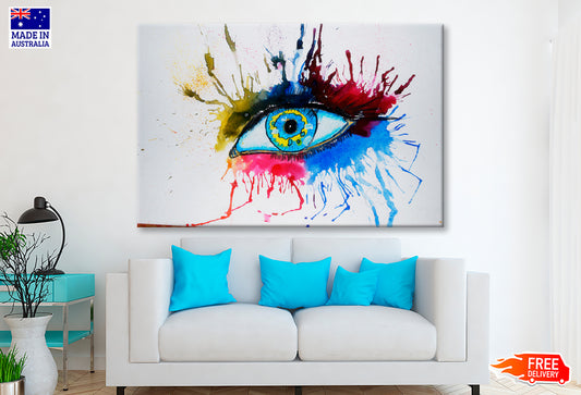 Abstract Eye Made With Colorful Watercolor Limited Edition High Quality Print