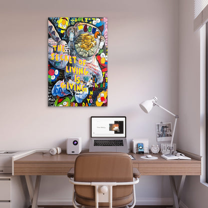 Interstellar Wealth Graffiti Mashup 40x60cm Metal Print Ready to Hang