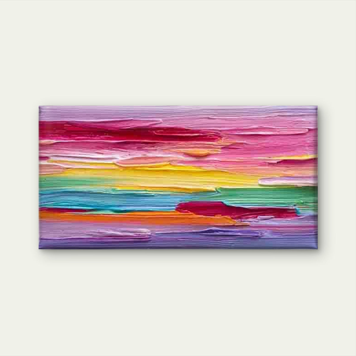 Abstract Featuring Bright Color Wall Art Canvas Office Home Room Framed 120x60cm
