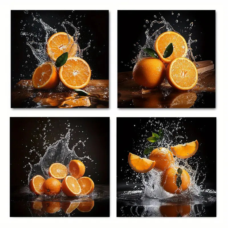 4pcs  Grandes Ideiat Wall Art Canvas Framed