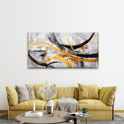Modern Abstract Wall Art Canvas Office Home Room Framed 120x60cm