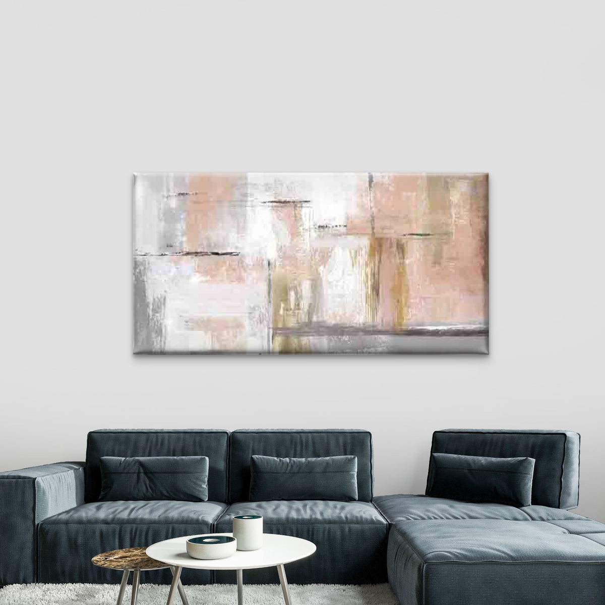 Abstract Artwork Featuring Soft Wall Art Canvas Office Home Room Framed 120x60cm