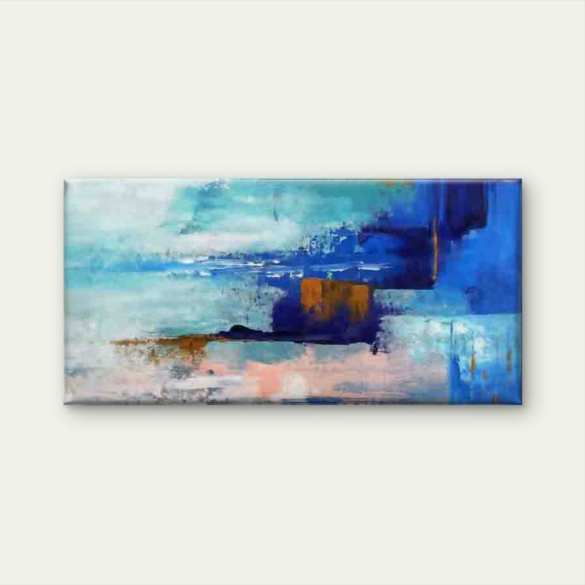 Abstract Landscape Painting Wall Art Canvas Office Home Room Framed 120x60cm