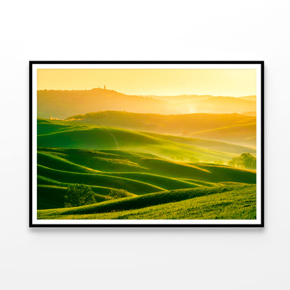 Waves Hills with Mountains Home Decor Premium Quality Poster Print Choose Your Sizes