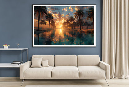 Sunset over the Sea Home Decor Premium Quality Poster Print Choose Your Sizes