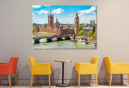 London Cityscape with Big Ben UK Wall Art Decor 100% Australian Made