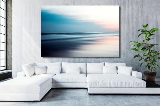 Abstract Ocean Minimalist Acrylic Glass Print Tempered Glass Wall Art 100% Made in Australia Ready to Hang