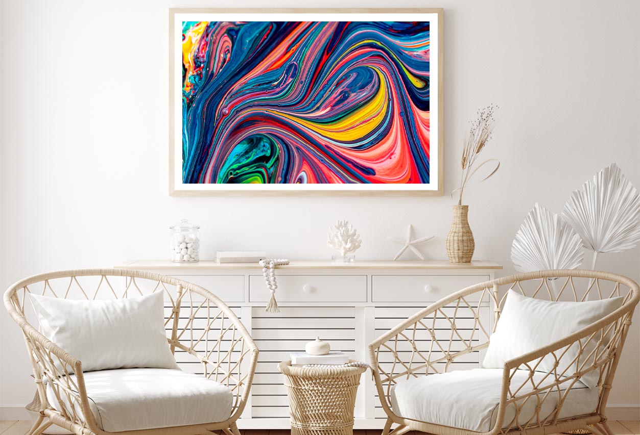 Beautiful Acrylic Color Abstract Background Home Decor Premium Quality Poster Print Choose Your Sizes