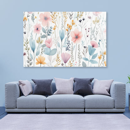 A Painting of Petals and Beautiful Flowers Acrylic Glass Print Tempered Glass Wall Art 100% Made in Australia Ready to Hang