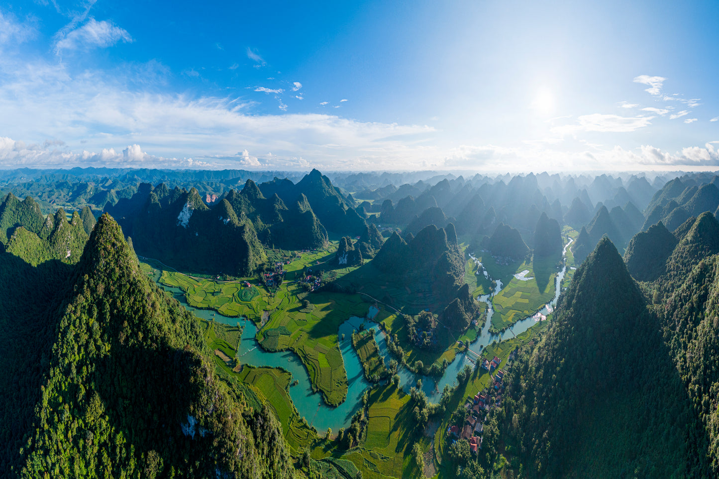 Green Rice Fields with River Phong Nam Valley Home Decor Premium Quality Poster Print Choose Your Sizes