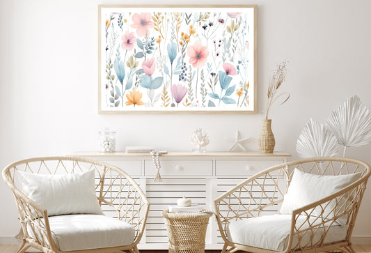 A Painting of Petals and Beautiful Flowers Home Decor Premium Quality Poster Print Choose Your Sizes