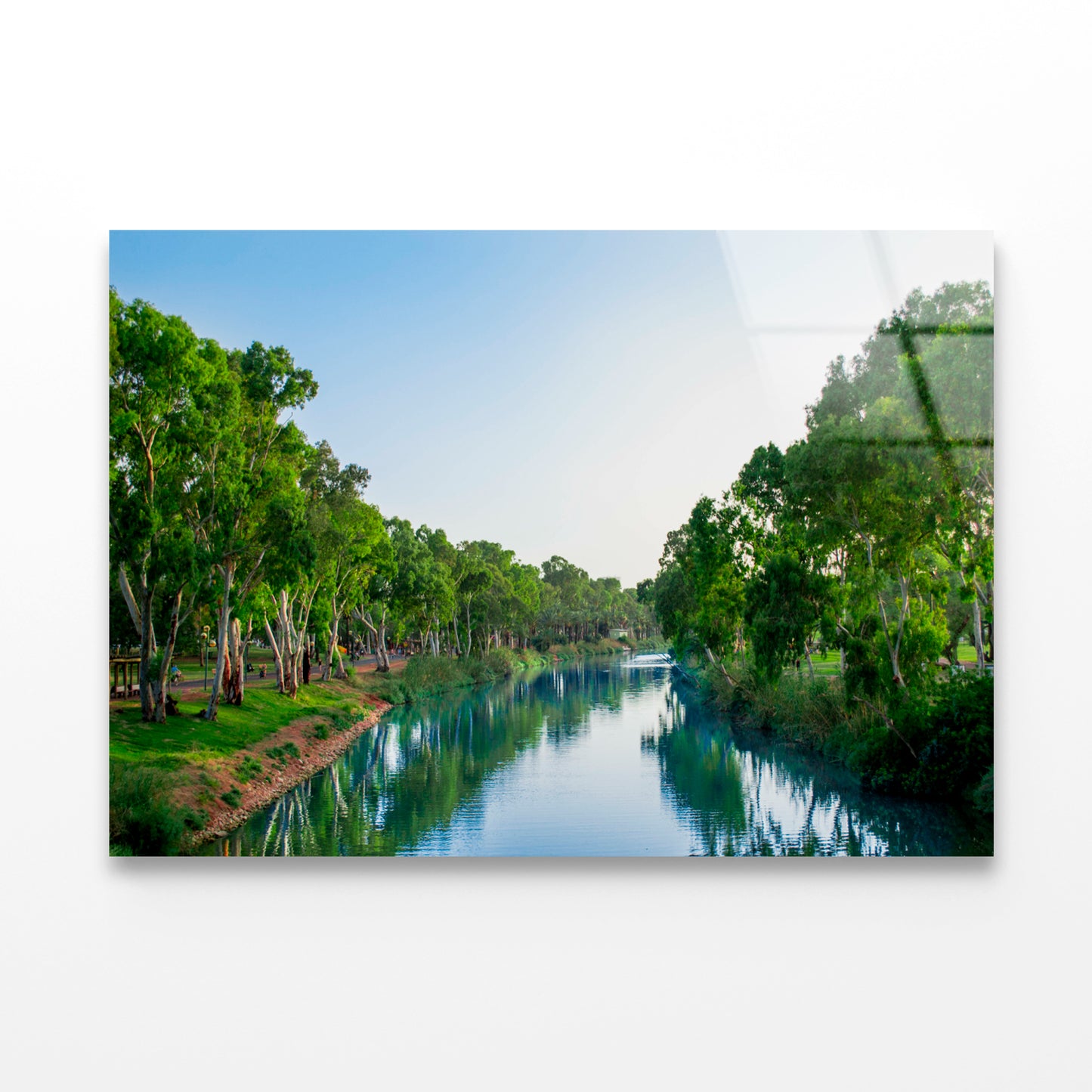 Lake Reflecting the Sky View Acrylic Glass Print Tempered Glass Wall Art 100% Made in Australia Ready to Hang