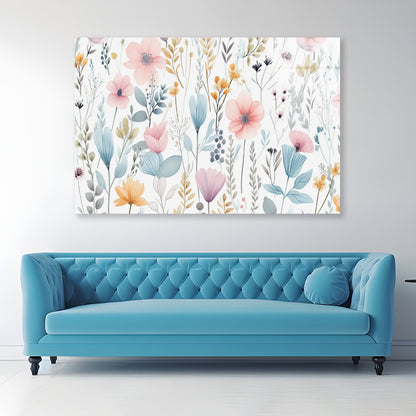 A Painting of Petals and Beautiful Flowers Acrylic Glass Print Tempered Glass Wall Art 100% Made in Australia Ready to Hang