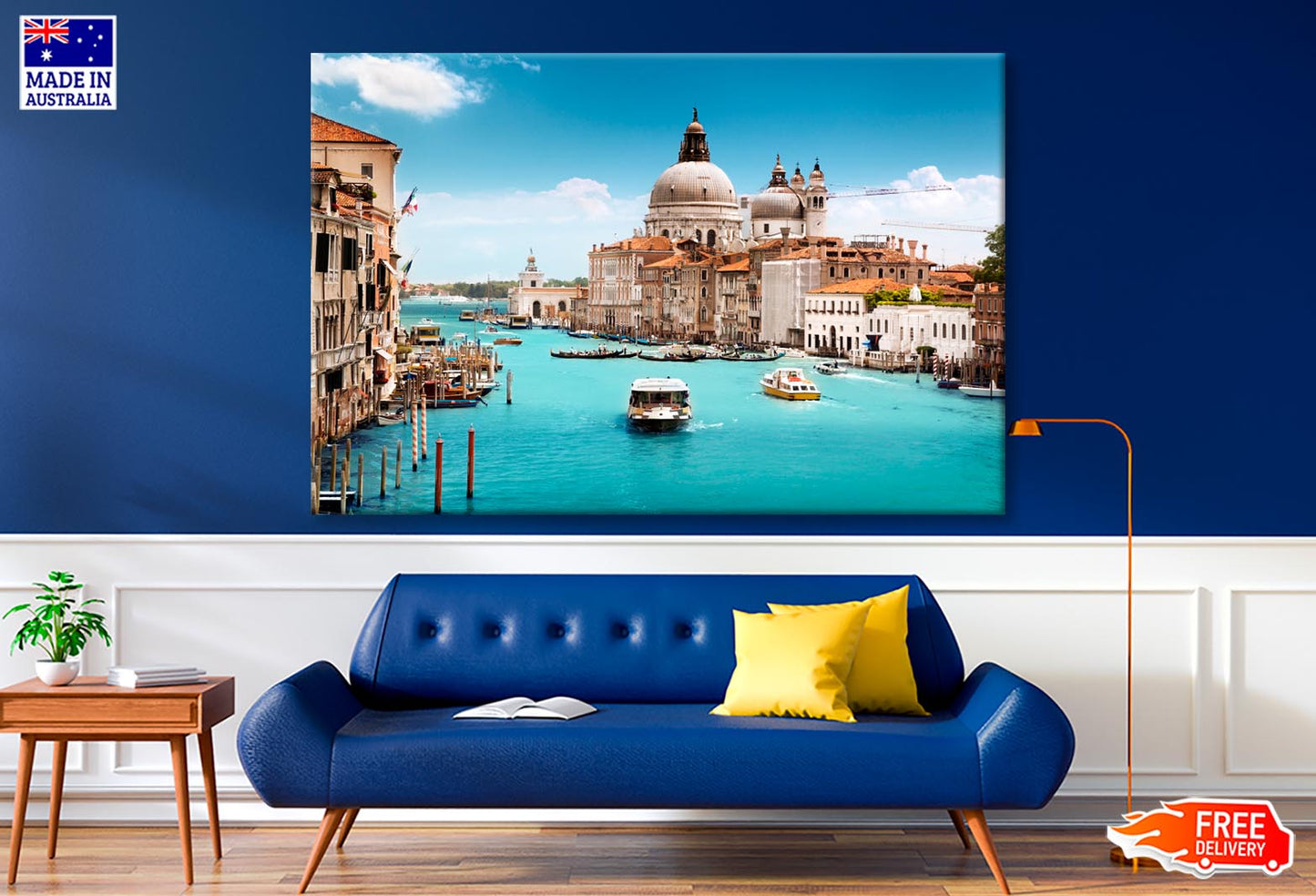 Basilica Santa Maria Della Salute, Venice, Italy Wall Art Decor 100% Australian Made