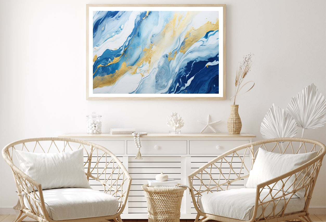 Abstract Marble Oil Paint Home Decor Premium Quality Poster Print Choose Your Sizes