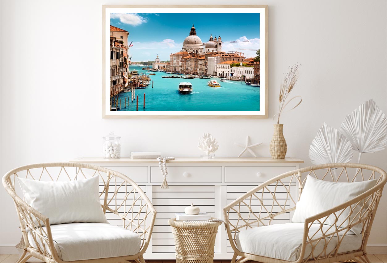 Basilica Santa Maria Della Salute, Venice, Italy Home Decor Premium Quality Poster Print Choose Your Sizes